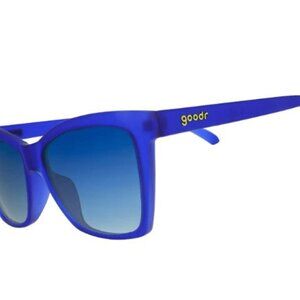 Goodr Pop G Active Running No Slip Cat Eye Polarized Sunglasses Blue